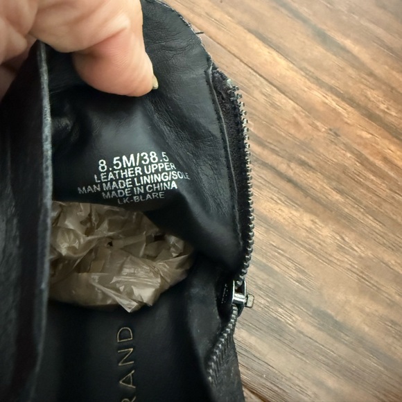 Lucky Brand Black Ankle Boots with Snakeskin Detail-Size 8.5 - Picture 12 of 14